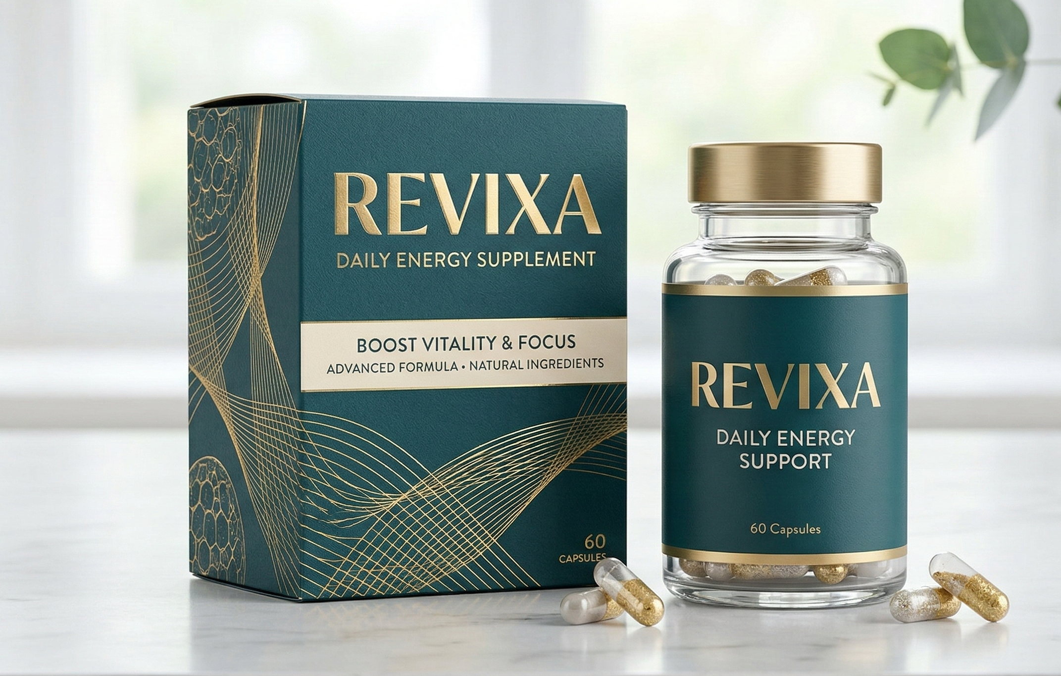 Revixa 60 capsule — supliment alimentar Verlikon.Eu pentru energie zilnică